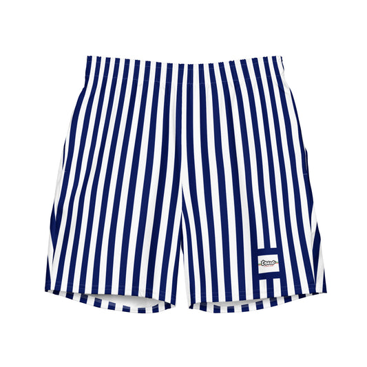 True Italiani Blue Stripe Swim Shorts