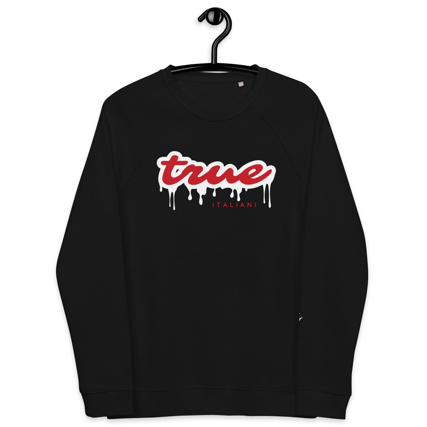 TI White+Red Drip Unisex Organic Sweatshirt