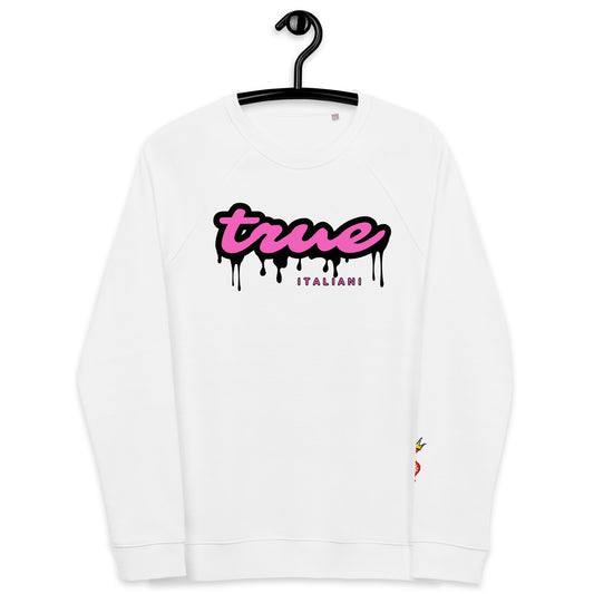 TI Black+Pink Drip Unisex Organic Sweatshirt