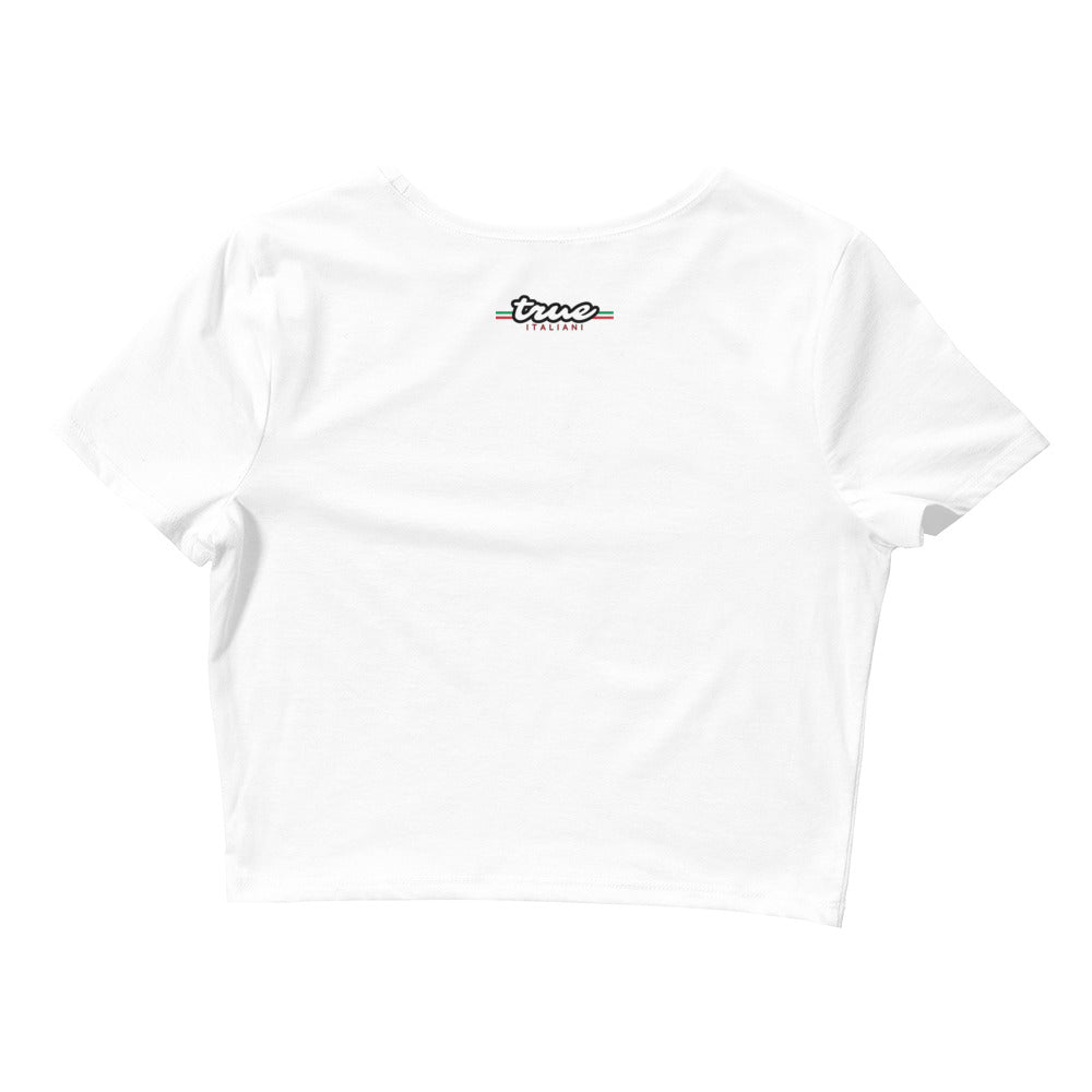 TI + Ciao Script Crop Tee