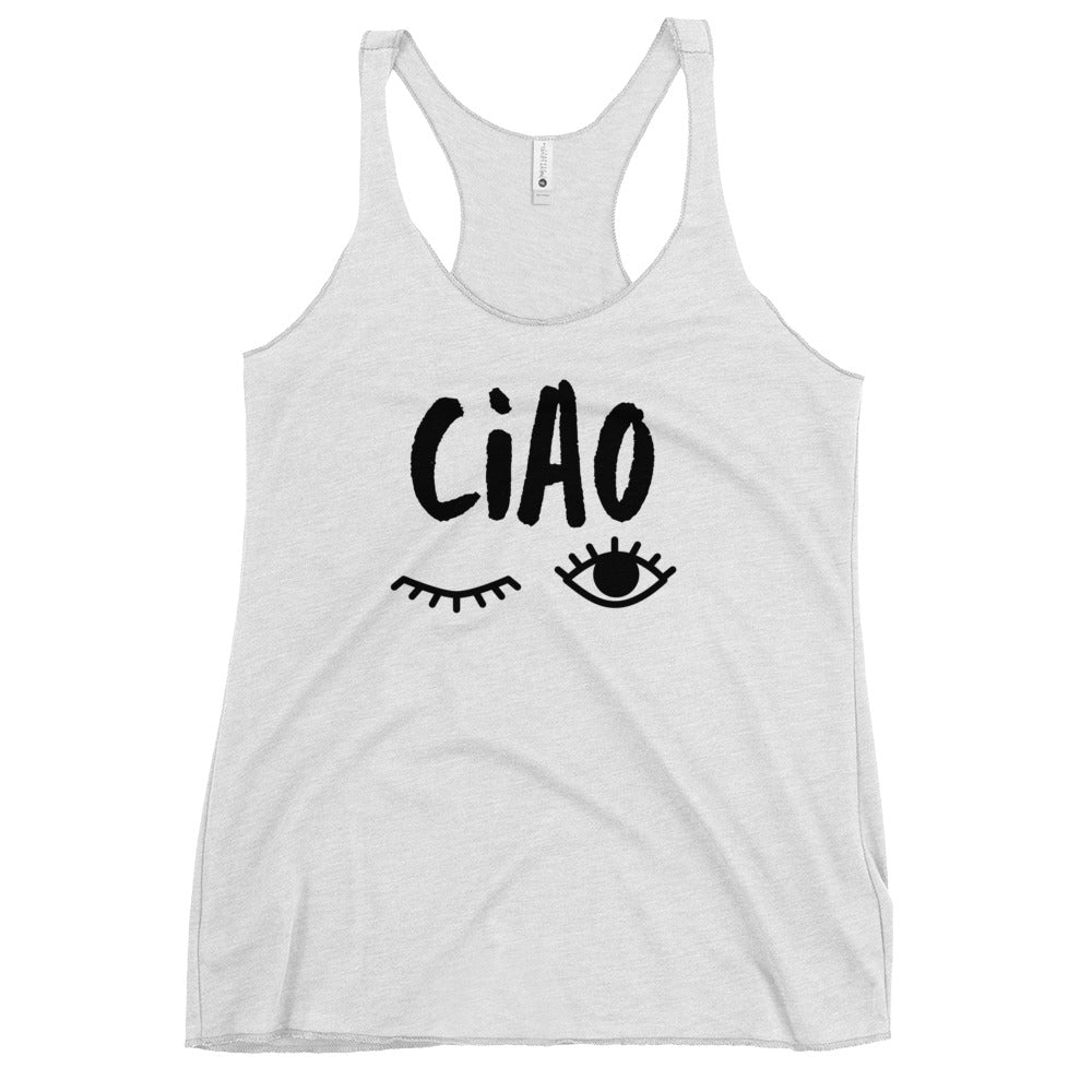 TI + Women's Racerback Ciao Wink Tank